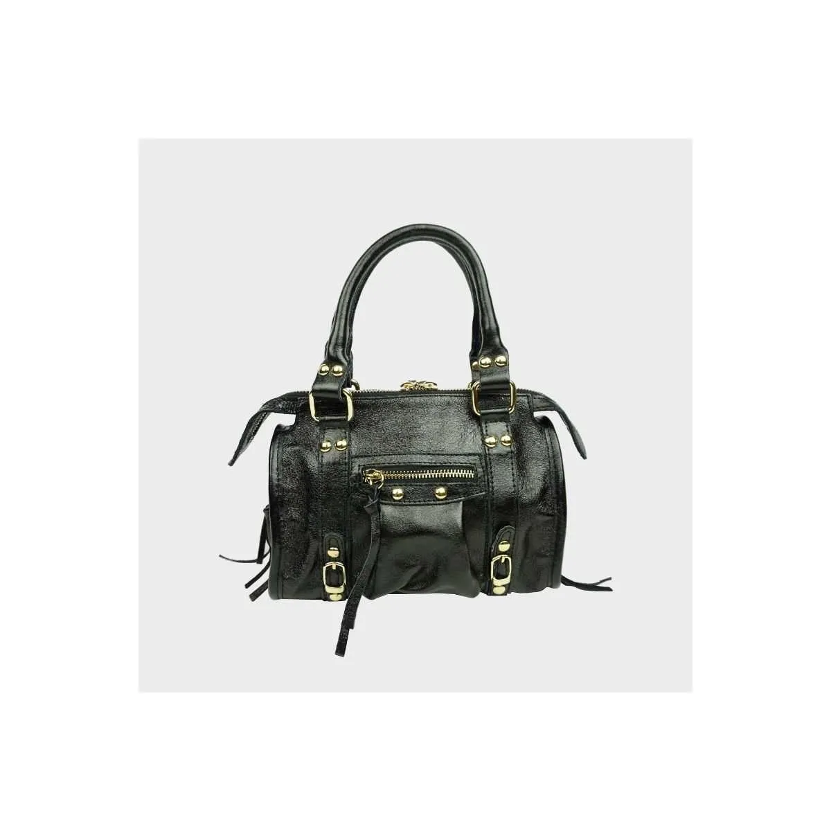 Petit sac à main en cuir Mini Naples sur pecari